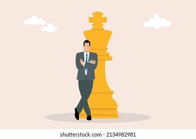 King businessman concept in vector format