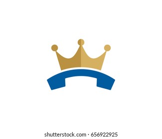 King Call Icon Logo Design Element
