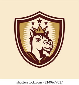 King Camel  Logo vector illustration