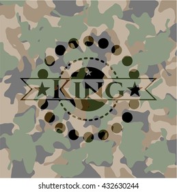 King camouflage emblem
