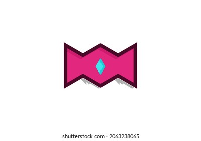 King Candy and Mountain Sweet Cute Silhouette Simple Logo Icon 