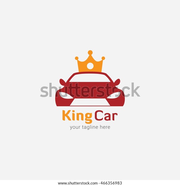King Car\
Logo Design Template. Vector\
Illustration