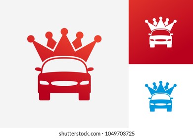 King Car Logo Template Design Vector, Emblem, Design Concept, Creative Symbol, Icon