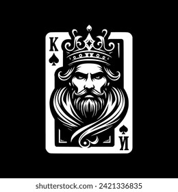 el logotipo de la tarjeta king es bonito, encantador y moderno