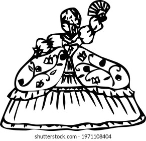 king in cards vector design