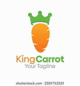 King Carrot Logo Design Template. Good for Business, Agency, Community and Organization