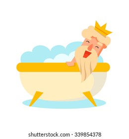 King Cartoon character, Emotion Vector Illustration Set