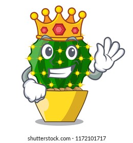 King cartoon mammillaria humboldtii cactus at park cactus