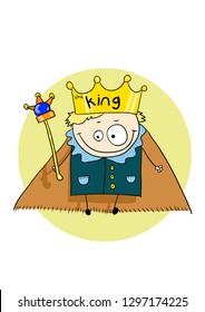 the king cartoon vector