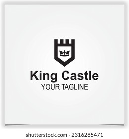 king castle logo premium elegant template vector eps 10