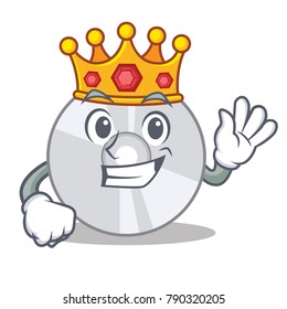 King CD mascot cartoon style