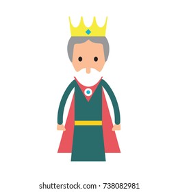 King character icon. Vector illustration.