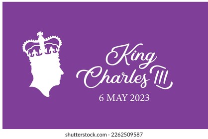 King Charles III London, UK - 6 May 2023 svg