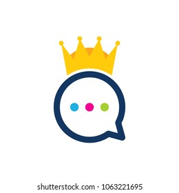 King Chat Logo Icon Design
