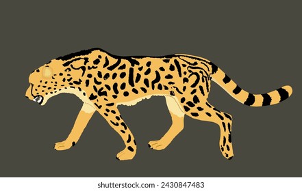 Cheetah logo. Nature speed brand icon. Fastest land animal symbol