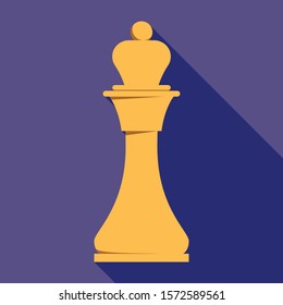 King chess icon. Flat illustration of king chess vector icon for web design