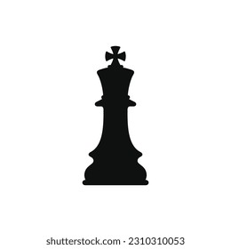 King chess icon isolated on white background