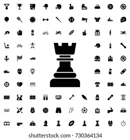 King chess icon. set of filled sport icons.