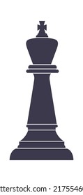 King chess icon. Vector illustration