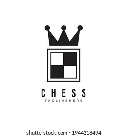king chess logo. a unique, exclusive, elegant, professional, clean, simple, modern logo. It would be perfect for your company