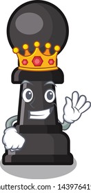 King chess pawn on in the character