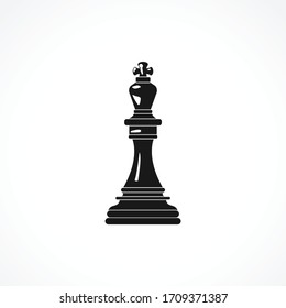 King Chess piece icon. Chess icon on white background for web and mobile
