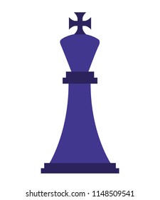 king chess piece isolated icon