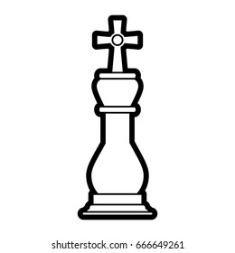 king chess piece vector illustration
