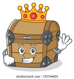 King chest character cartoon style