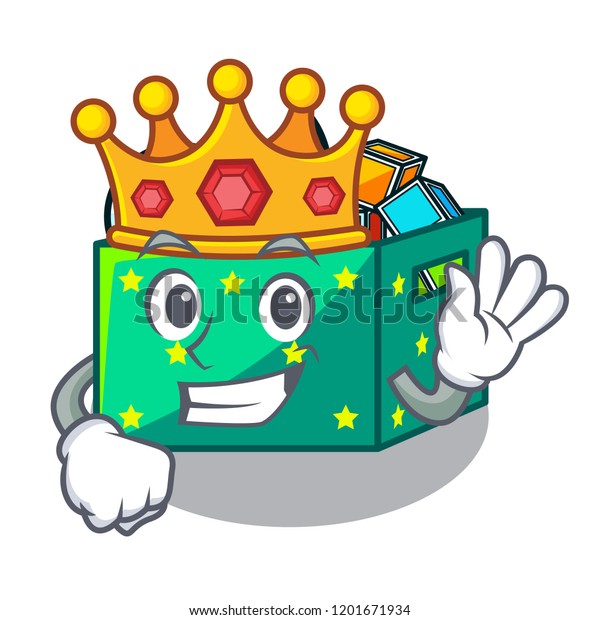 King children toy\
boxes isolated on mascot