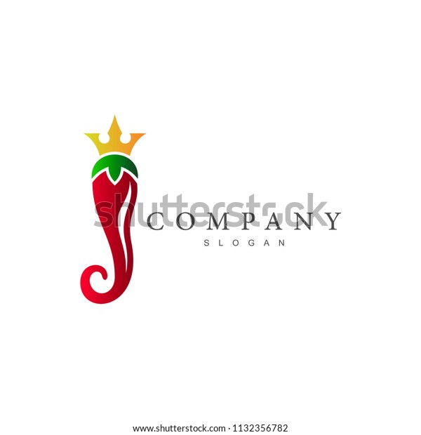 King Chili Creative Logo Design Chili Stock Vector Royalty Free