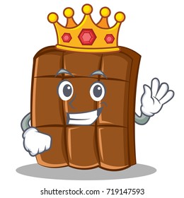 King chocolate character cartoon style