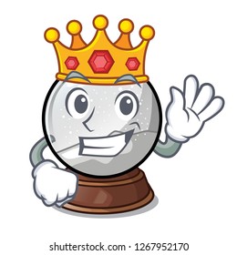 King christmas snow globe in shape cartoon