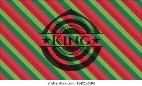 King christmas style badge..