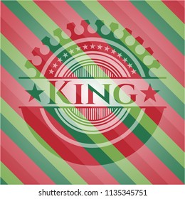 King christmas style emblem.
