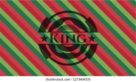 King christmas style emblem.