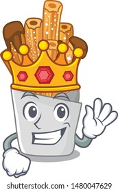 King churros in the wooden character jar