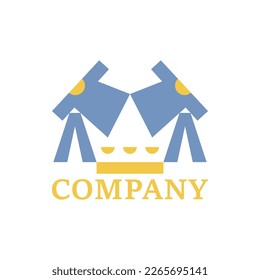 King clothes logo. Simple, modern, unique.