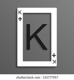King of Clubs playing card