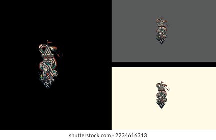 king cobra and castle vector illustration artwork design