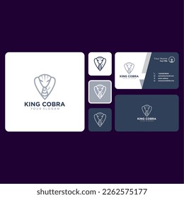 king cobra logo design and business card
