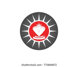 King cobra logo design template