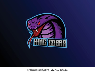 king cobra logo esport design