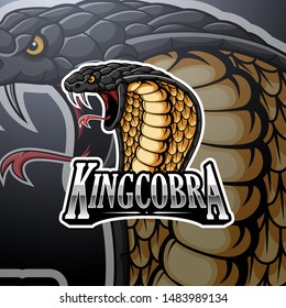 King cobra mascot logo design