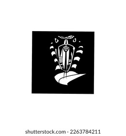 King cobra snake head logo design icon vector illustration element 