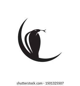 King cobra snake icon vector illustration