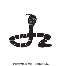 King cobra snake icon vector illustration