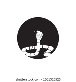 King cobra snake icon vector illustration