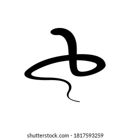 Königskobra-Schlange-Symbol, Vektorgrafik