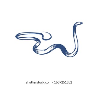 King Cobra snake logo design vector, Animal graphic, Snake design Template illustration